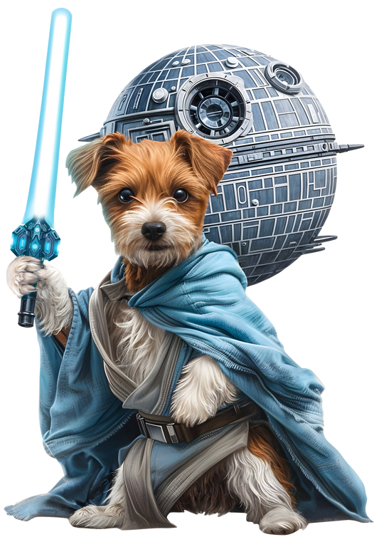 Jack Russell Cosmic Knight Puzzle Art Australia