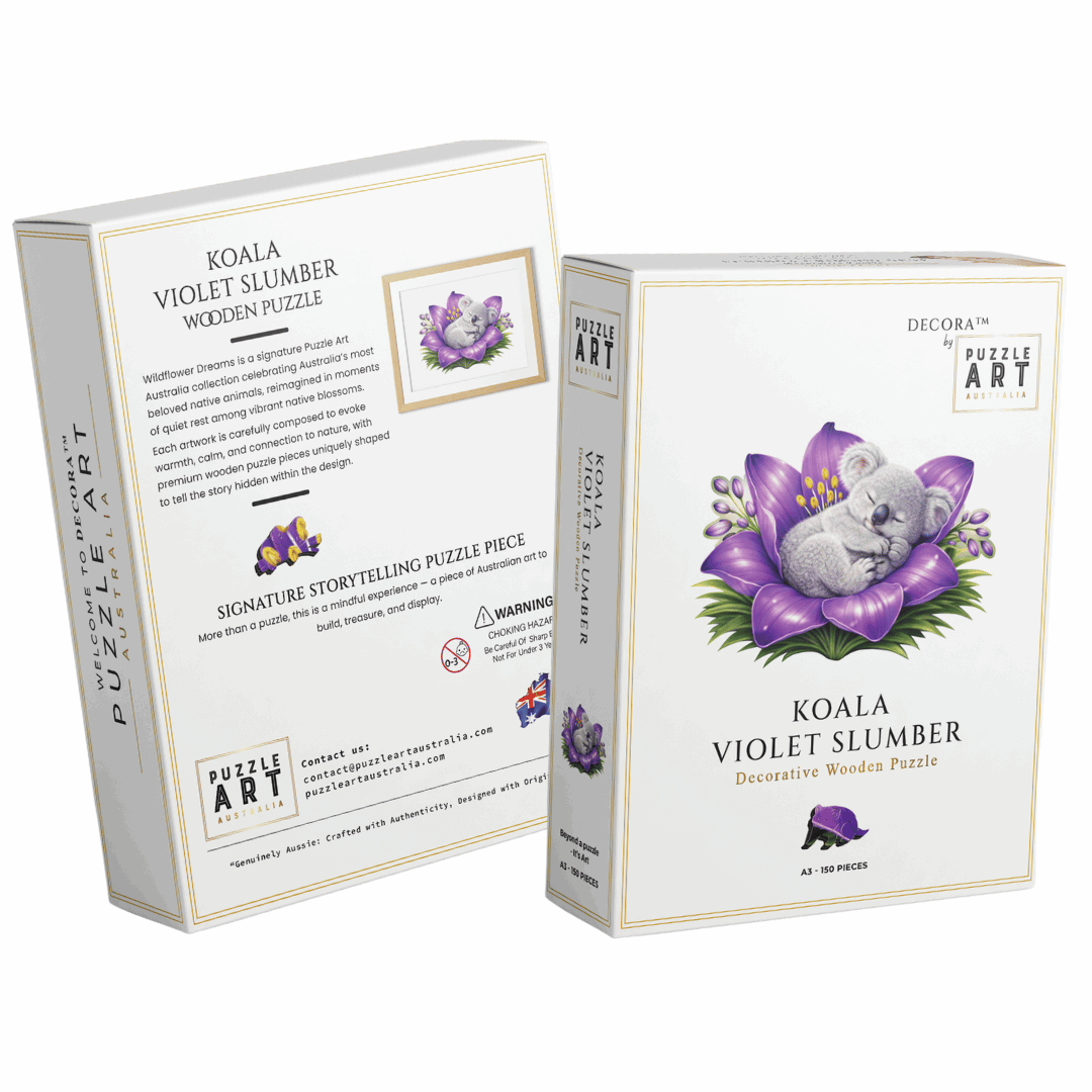 Koala - Violet Slumber Puzzle Art Australia