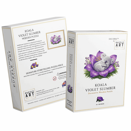 Koala - Violet Slumber Puzzle Art Australia