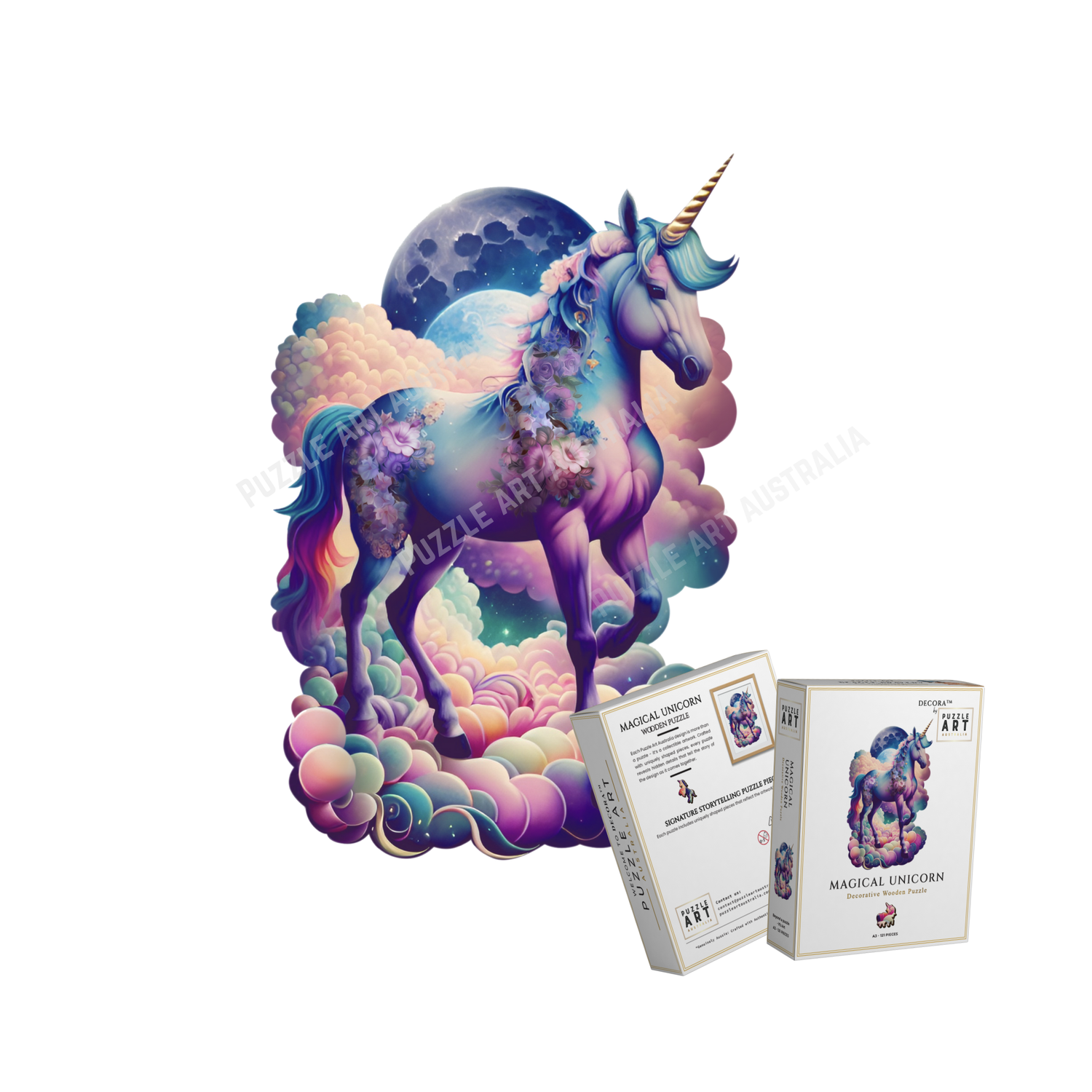 Magical  Unicorn Wooden Puzzle Puzzle Art Australia