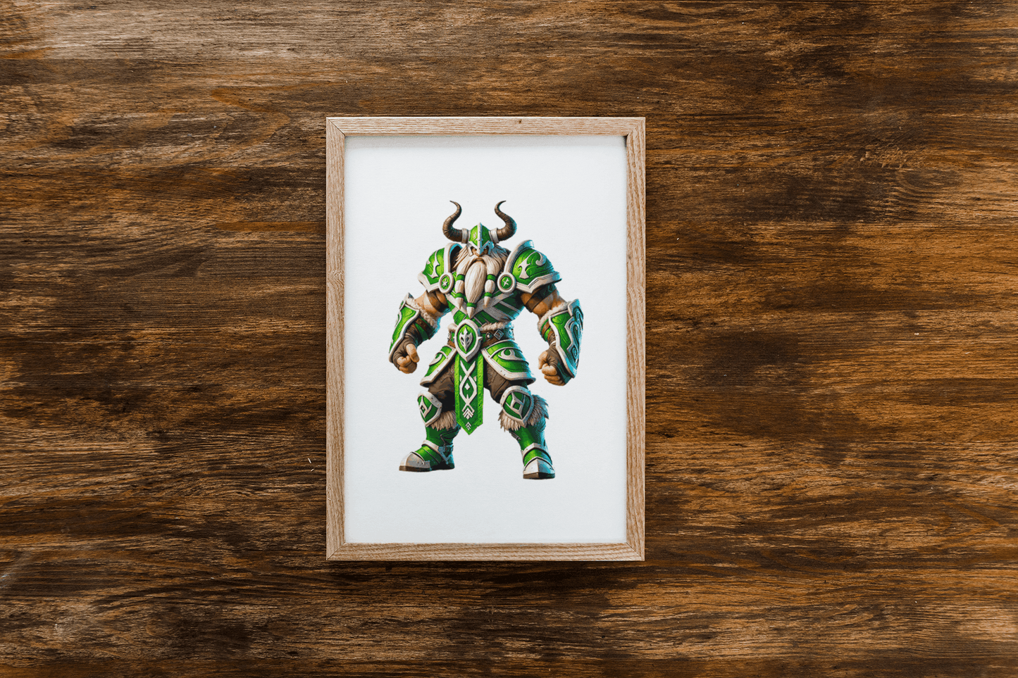 The Emerald Raider - Viking Warrior Puzzle – Canberra Rugby League-Inspired Design Puzzle Art Australia