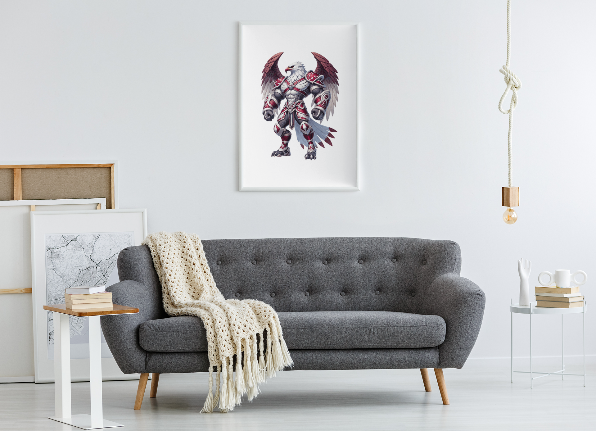 The Skyborn Sea Eagle Warrior Puzzle – Manly-Inspired Rugby League Gift Puzzle Art Australia