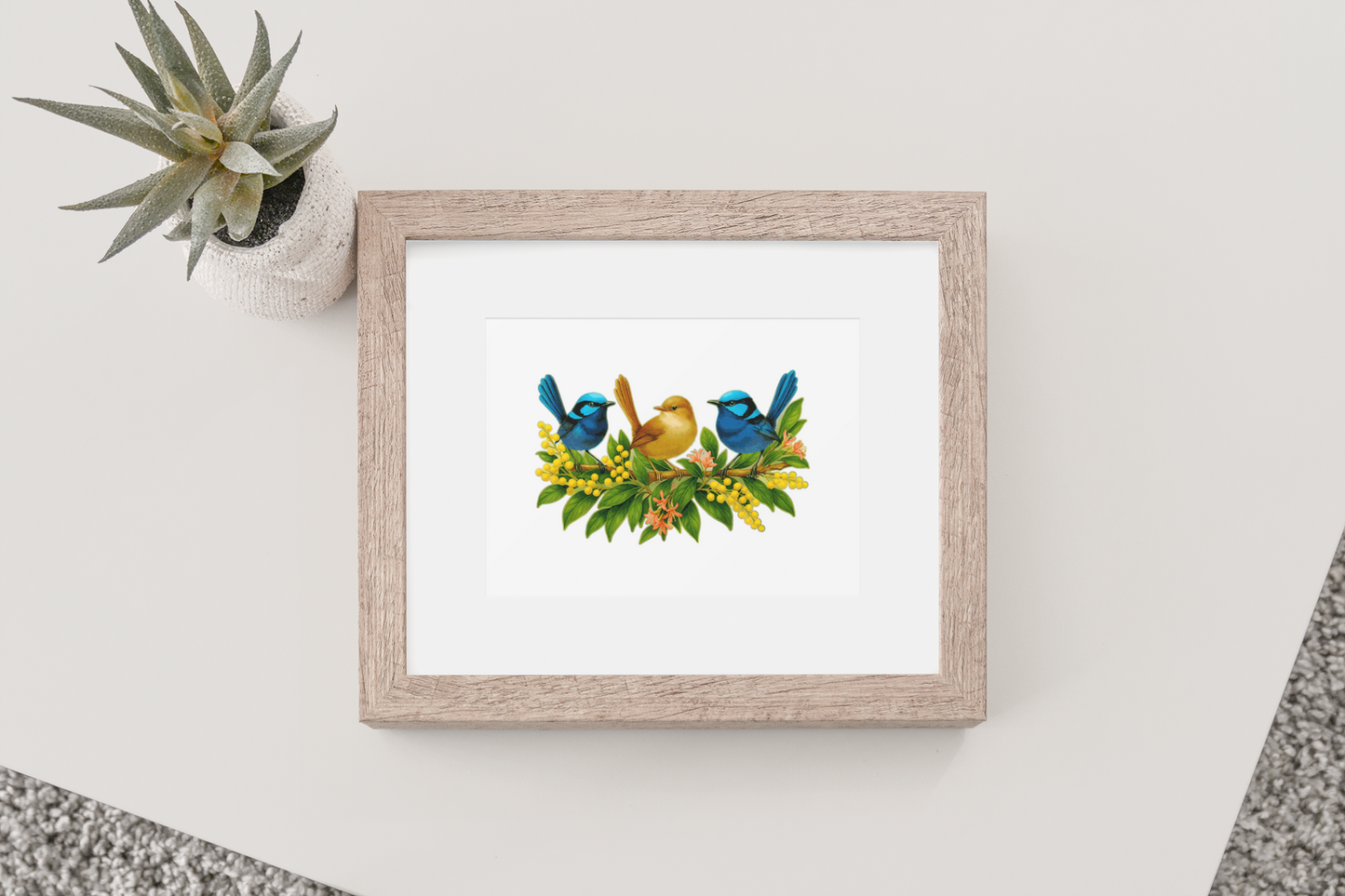 Trio Of Wrens Puzzle Art Australia