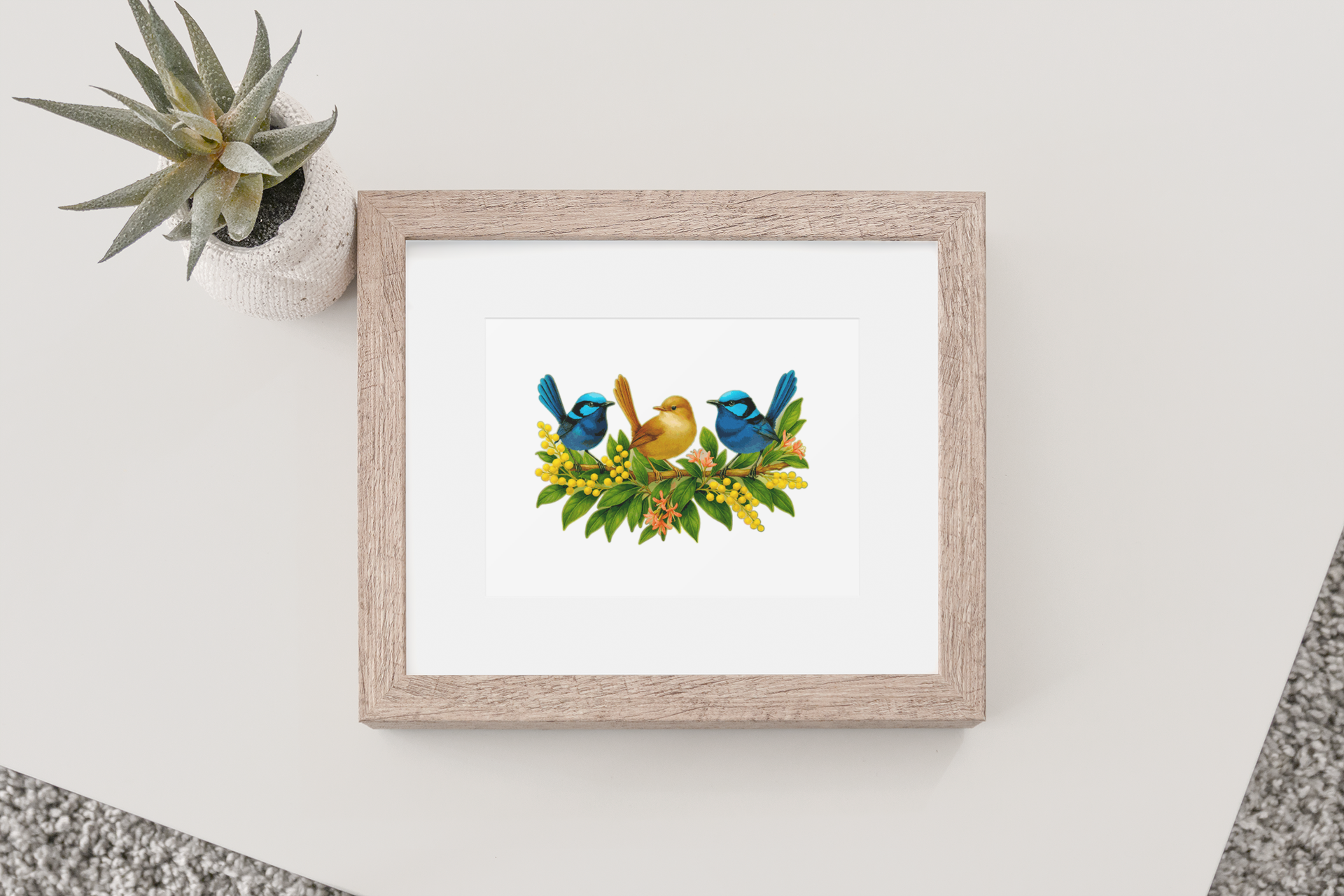 Trio Of Wrens Puzzle Art Australia