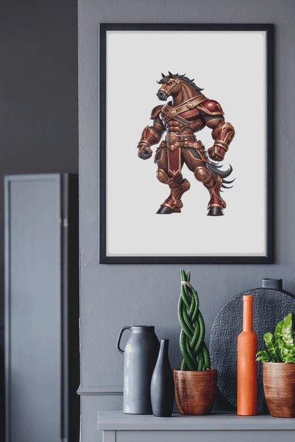 The Crimson Bronco-Inspired Warrior Puzzle – QLD Rugby League Gift Puzzle Art Australia