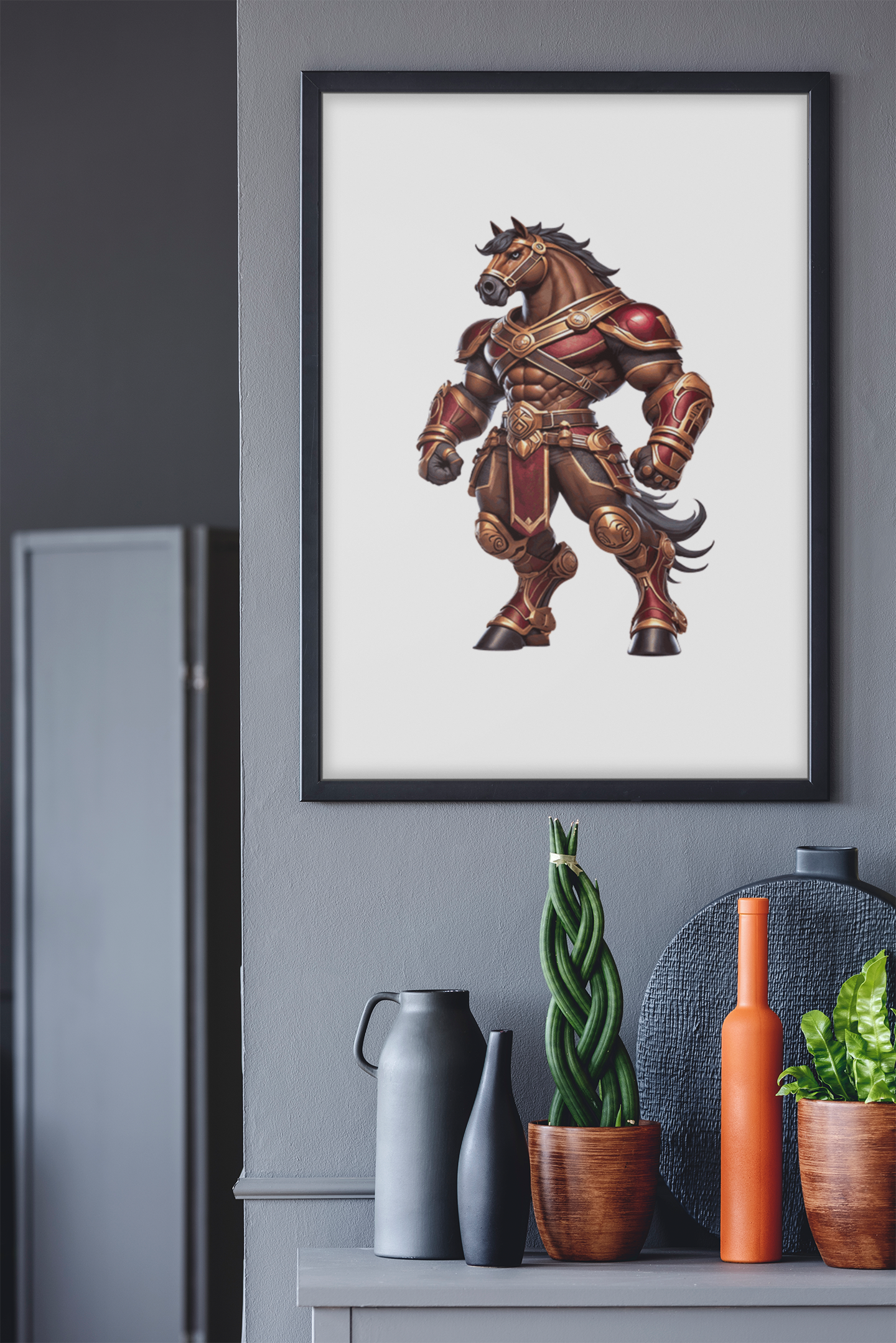 The Crimson Bronco-Inspired Warrior Puzzle – QLD Rugby League Gift Puzzle Art Australia