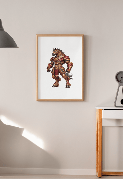 The Crimson Bronco-Inspired Warrior Puzzle – QLD Rugby League Gift Puzzle Art Australia