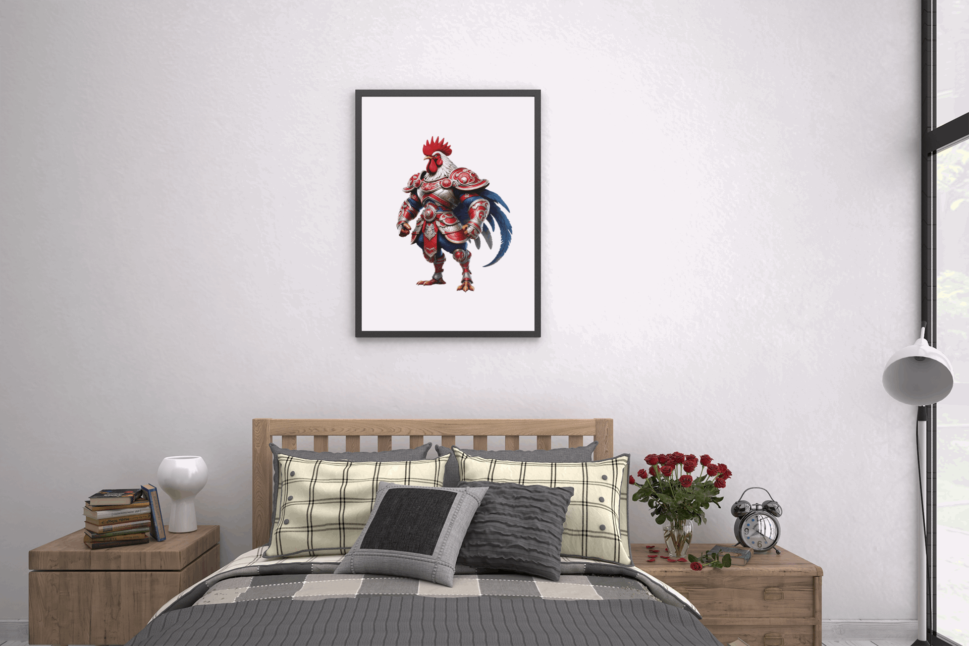 The Crimson Roosters-Inspired Warrior Puzzle – Sydney Rugby League Fans Gift Puzzle Art Australia