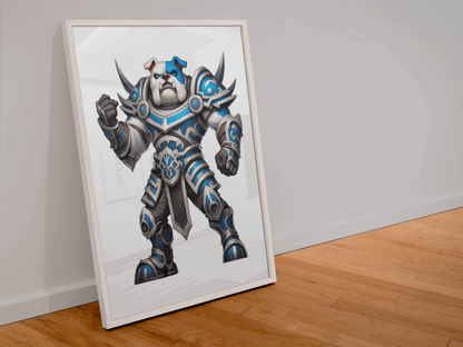 The Ironclad Bulldog-Inspired Gladiator Puzzle – Canterbury Rugby League Art Puzzle Art Australia