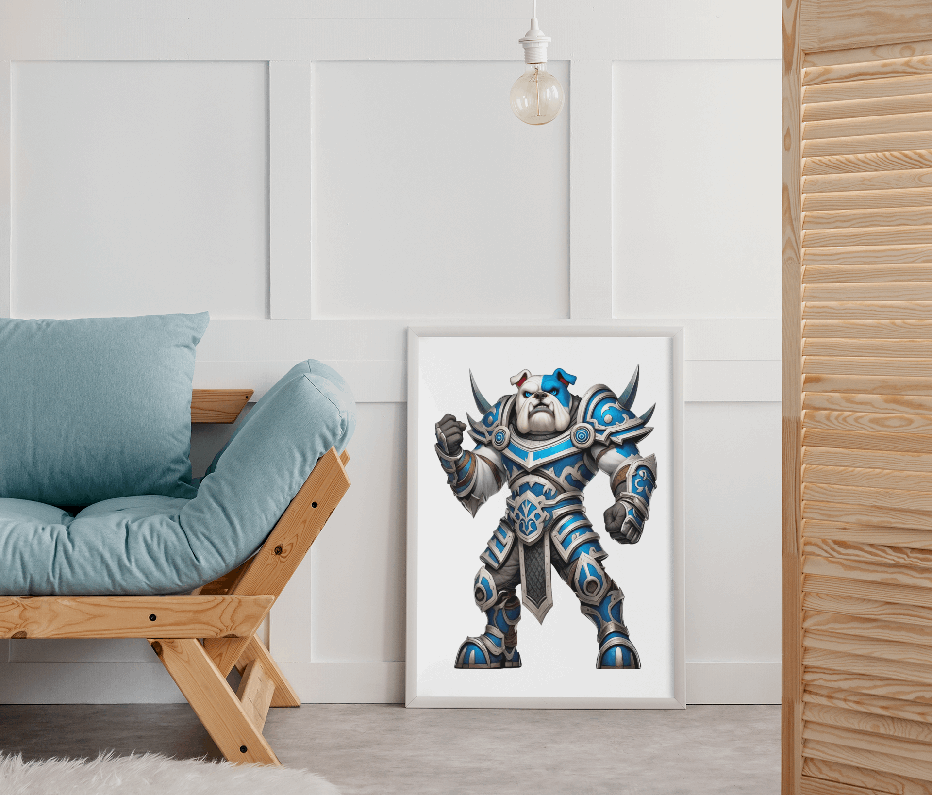 The Ironclad Bulldog-Inspired Gladiator Puzzle – Canterbury Rugby League Art Puzzle Art Australia