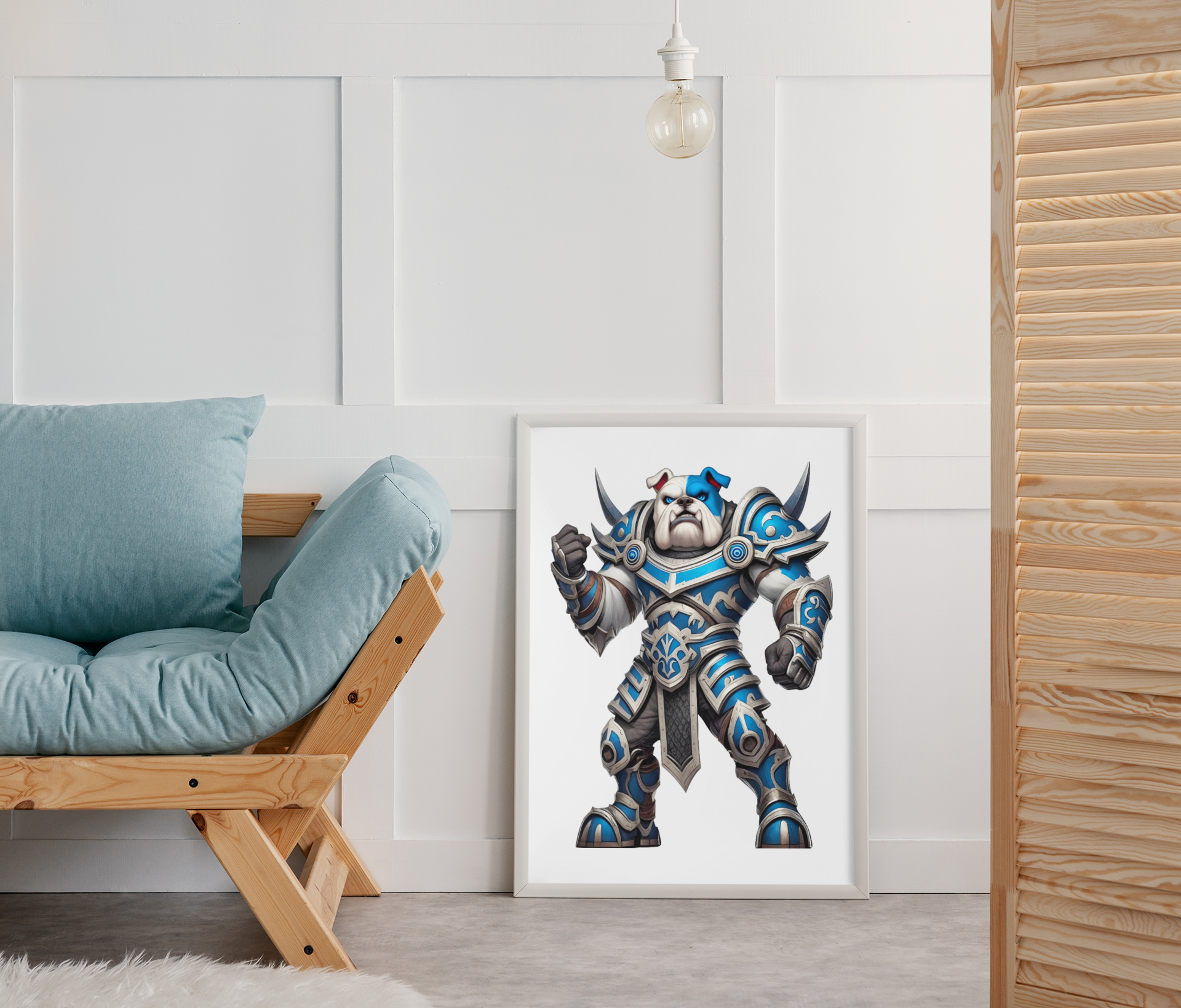 The Ironclad Bulldog-Inspired Gladiator Puzzle – Canterbury Rugby League Art Puzzle Art Australia