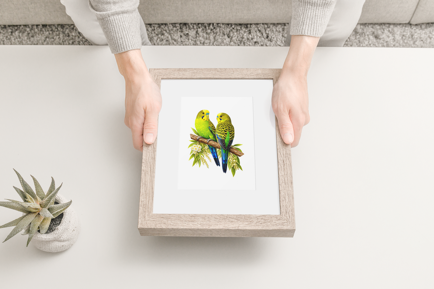 Wild Budgies Puzzle Art Australia