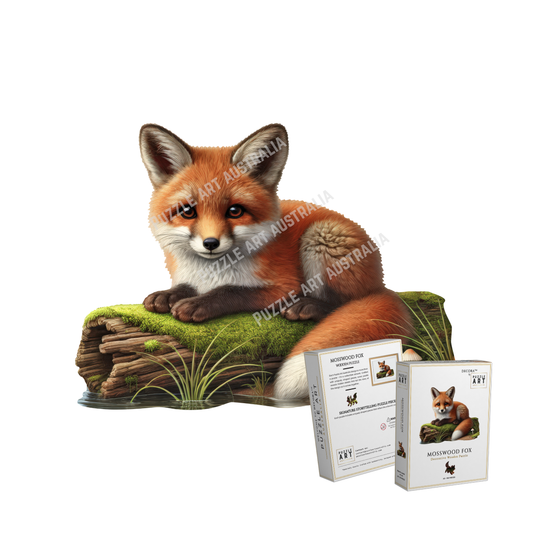 Mosswood Fox ~ Decorative Wooden Puzzle Puzzle Art Australia