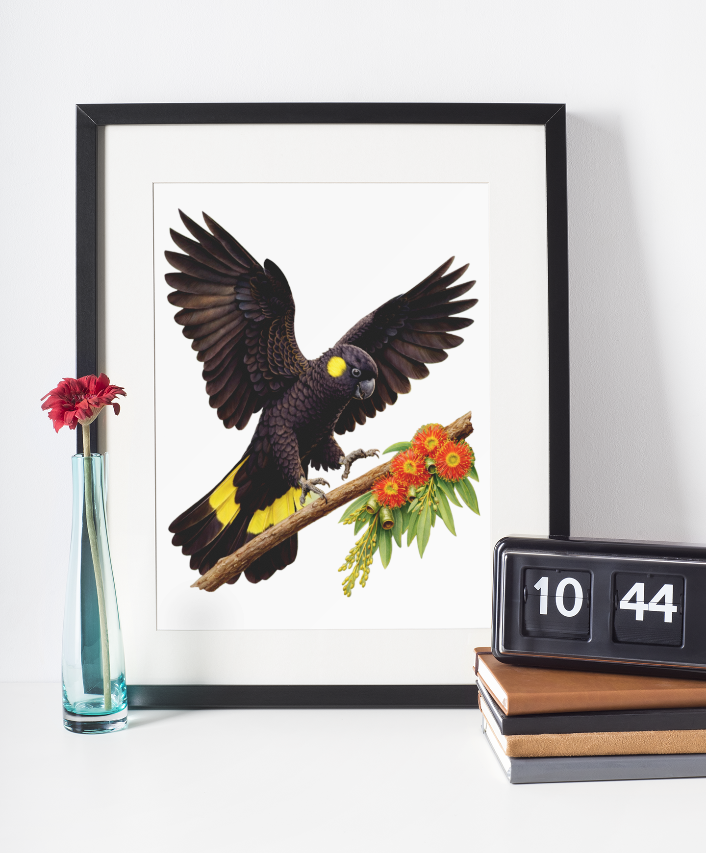 Black Yellow Tail Cockatoo Puzzle Art Australia