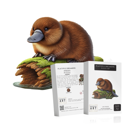 Platypus Dreaming Wooden Puzzle Puzzle Art Australia
