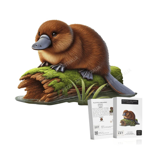 Platypus Dreaming Wooden Puzzle Puzzle Art Australia
