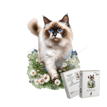 Ragdoll Cat ~ Decorative Wooden Puzzle Puzzle Art Australia