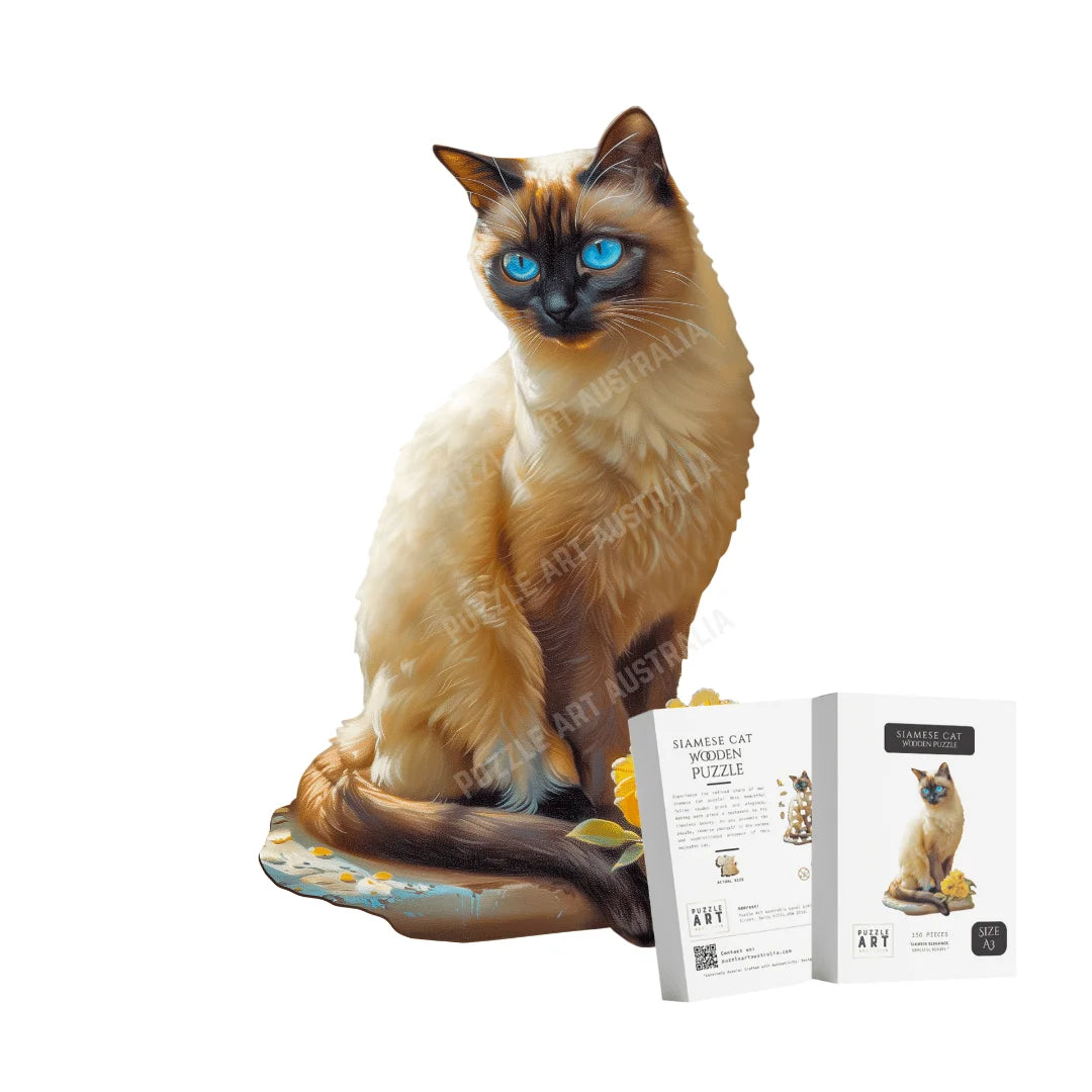 Siamese Cat Wooden Puzzle Puzzle Art Australia