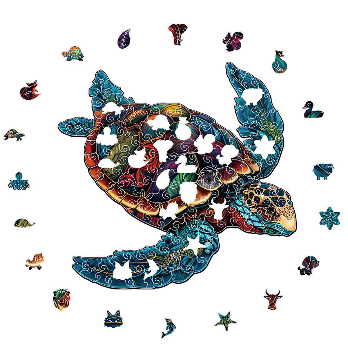 Mood Turtle Wooden Puzzle