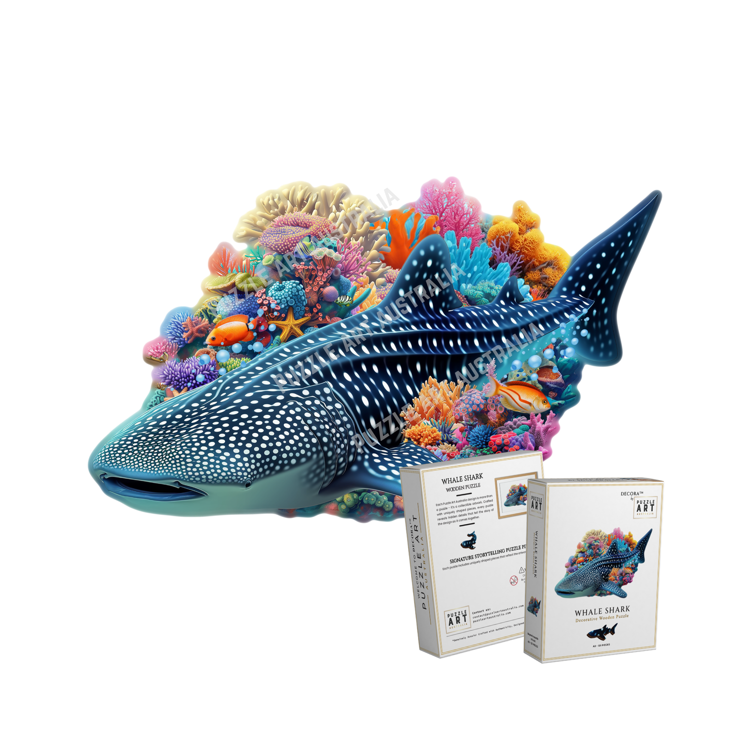 Whale Shark ~ Decorative Wooden Puzzle Puzzle Art Australia