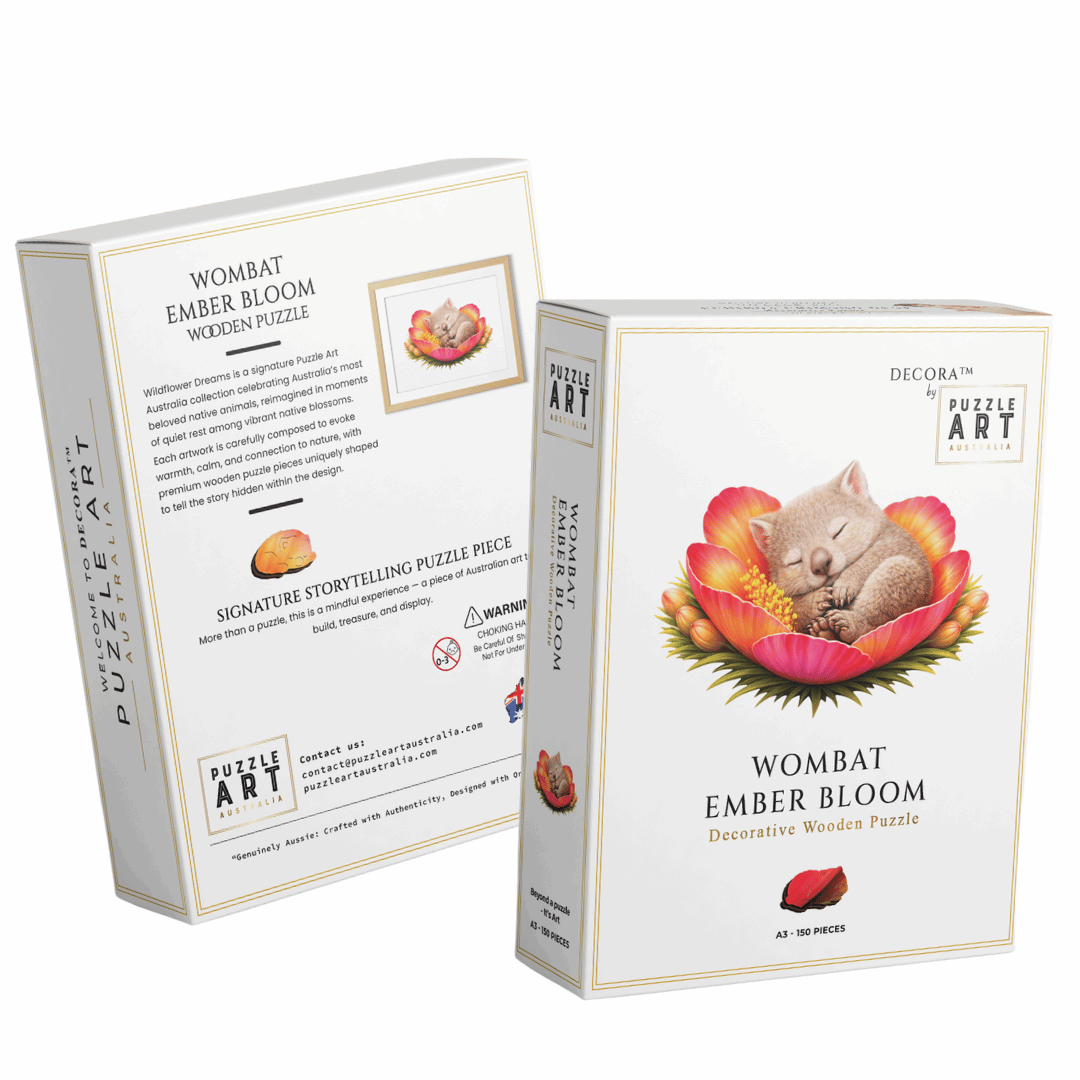 Wombat - Ember Bloom Puzzle Art Australia