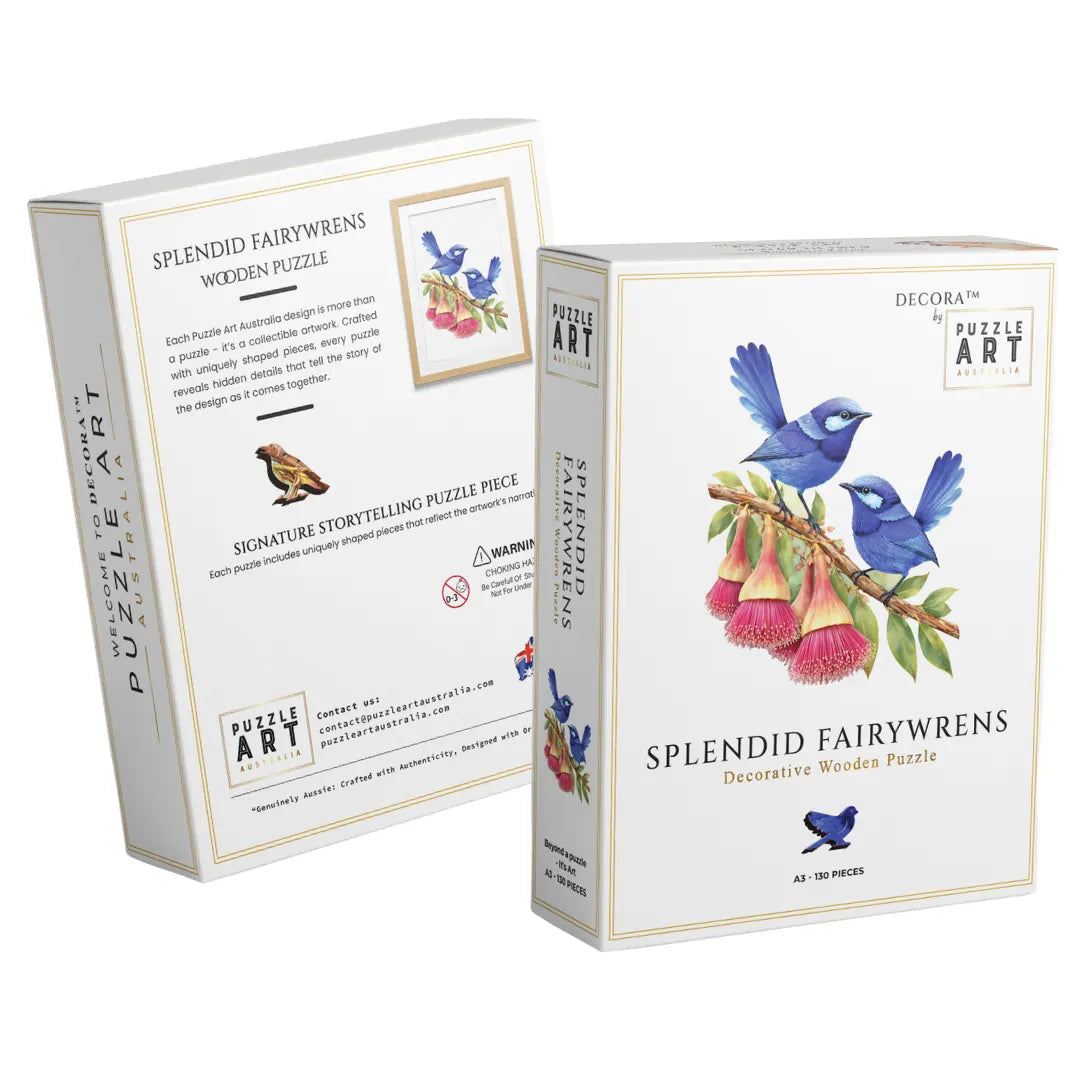 Splendid Fairy wrens Puzzle Art Australia