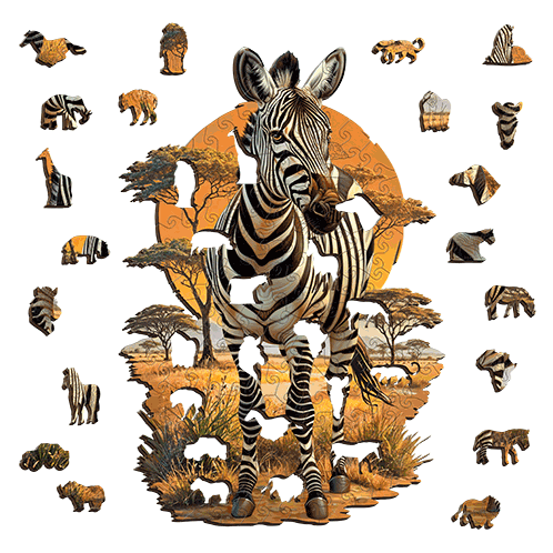 Zebra Puzzle Art Australia